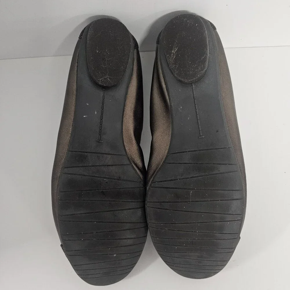 Audrey Brooke Ballet Flat Cap Toe Indie Grunge Casual Leather 8.5
